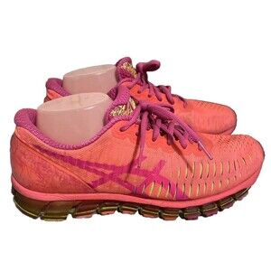 Size 10 - ASICS WOMENS Gel Quantum 360 Running Shoes Flash Coral /Pink Glow